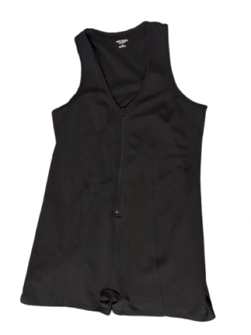 wild fable Butter Bliss Black Sleeveless Romper with Front Zip-Size 1X-Like New